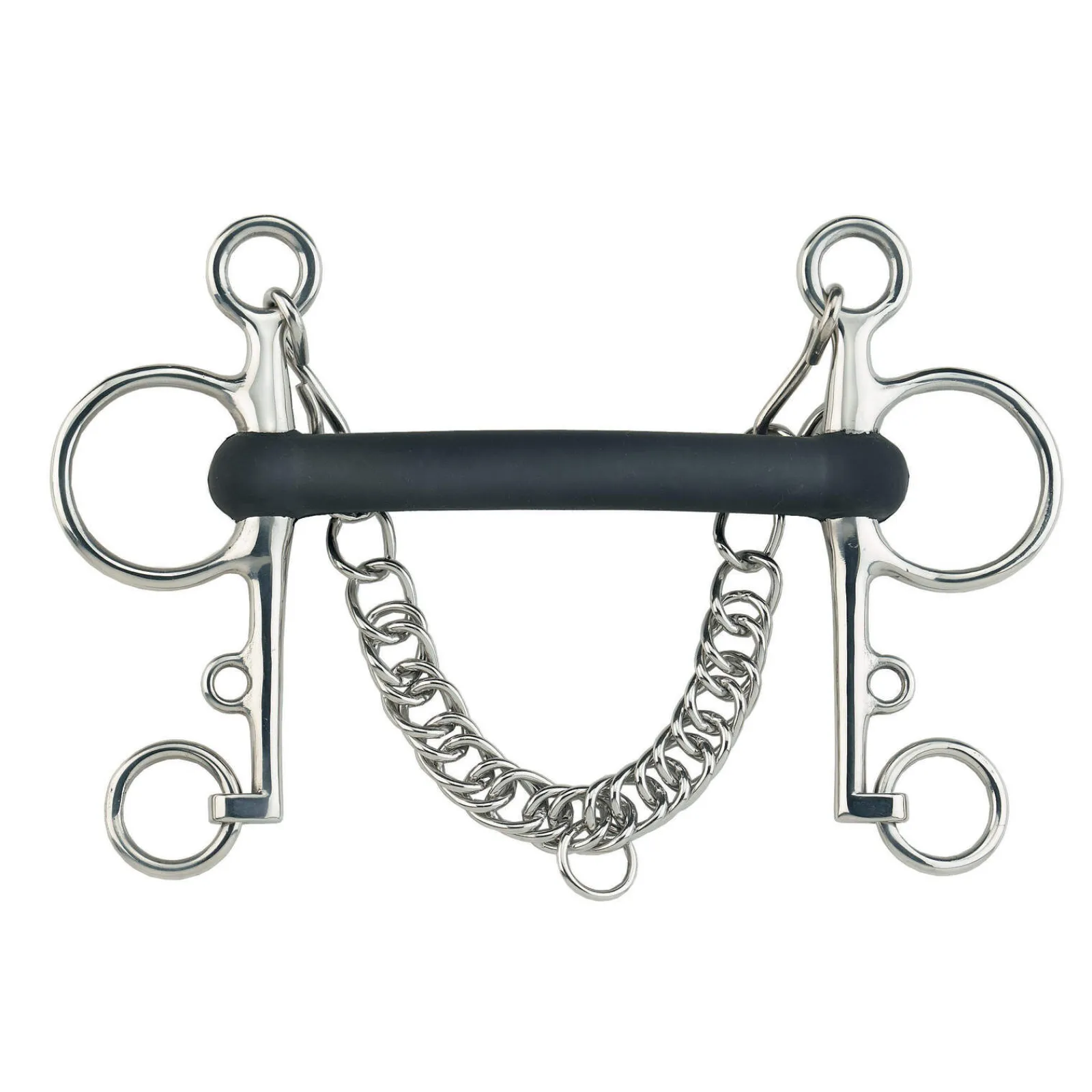 Discount Pelham Mullen Mouth Vulcanic Rubber Rigid 18mm Pelham Bits
