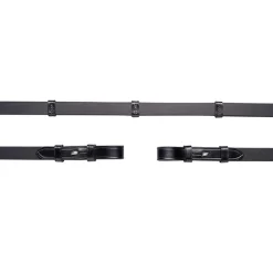 Best Schockemöhle Sports Leather reins,Hook&Stud,Stops, 16mm,5 stops,no martingal stop Reins