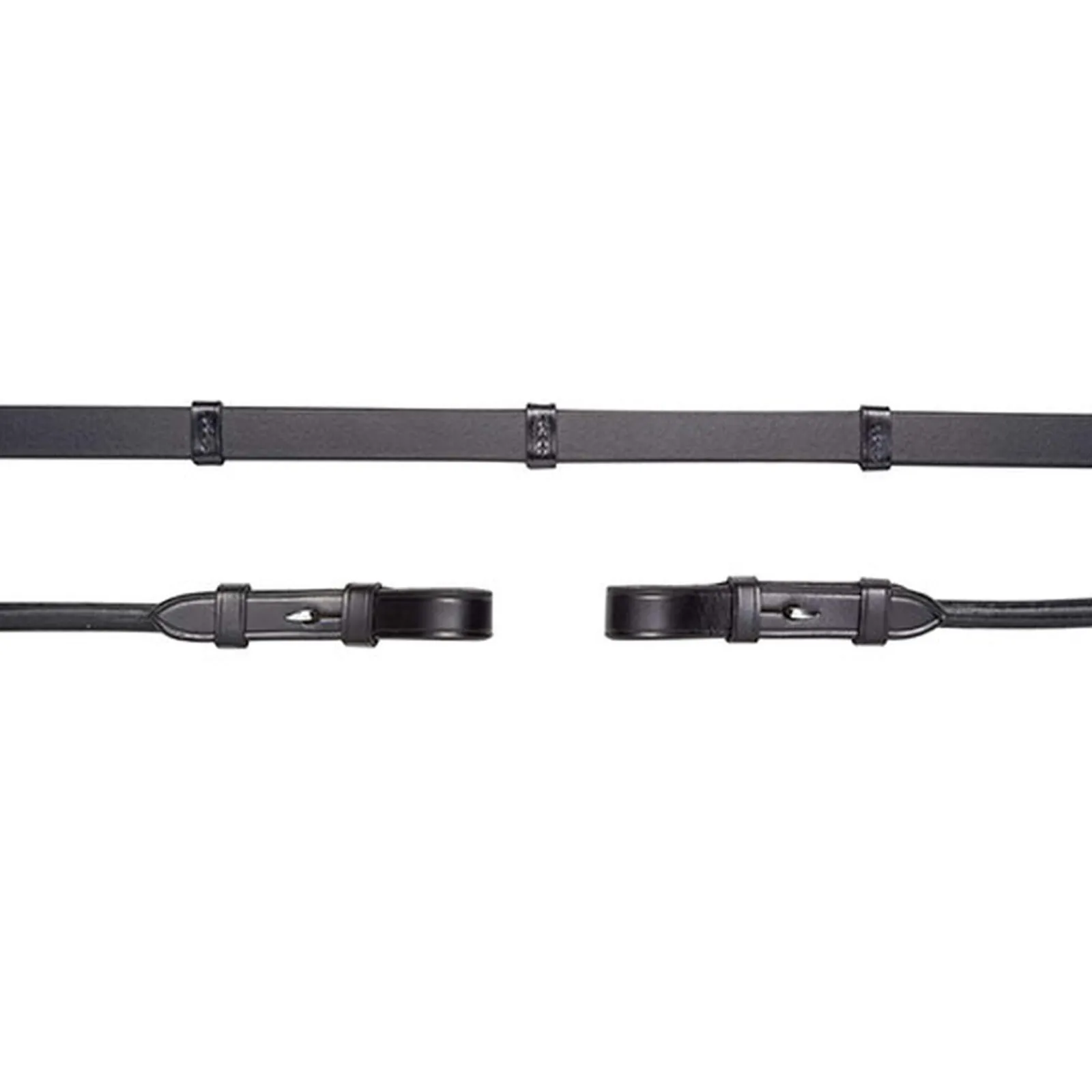 New Schockemöhle Sports Leather reins,hook&stud,w.stop, Bridle reins round raised Reins