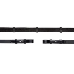 Hot Schockemöhle Sports Web reins, hook & stud, 5 stops,with martingale stoppe Reins