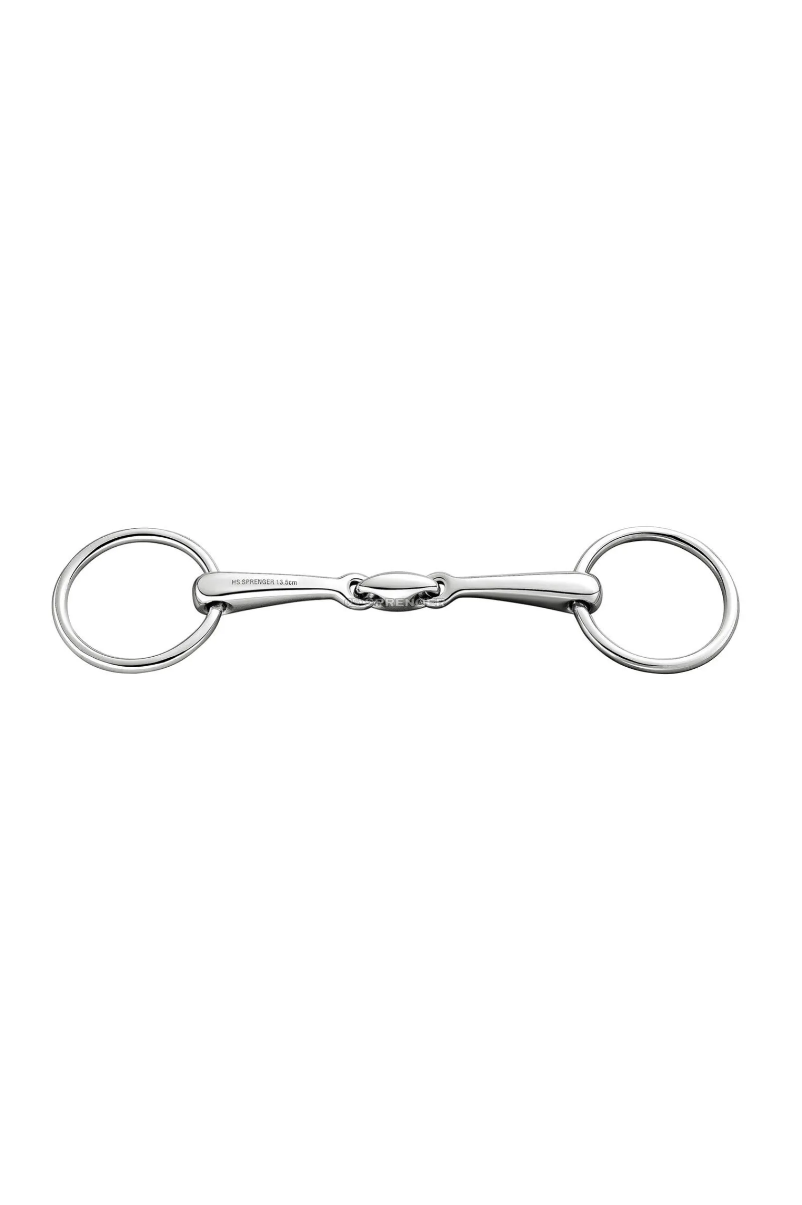 Fashion Bradoon dbl. Jointed Snaffle, St. St. 14mm Bradoon Bits