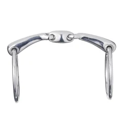Sale Max-Control stainless steel bit, double jointed Loose Ring Snaffles