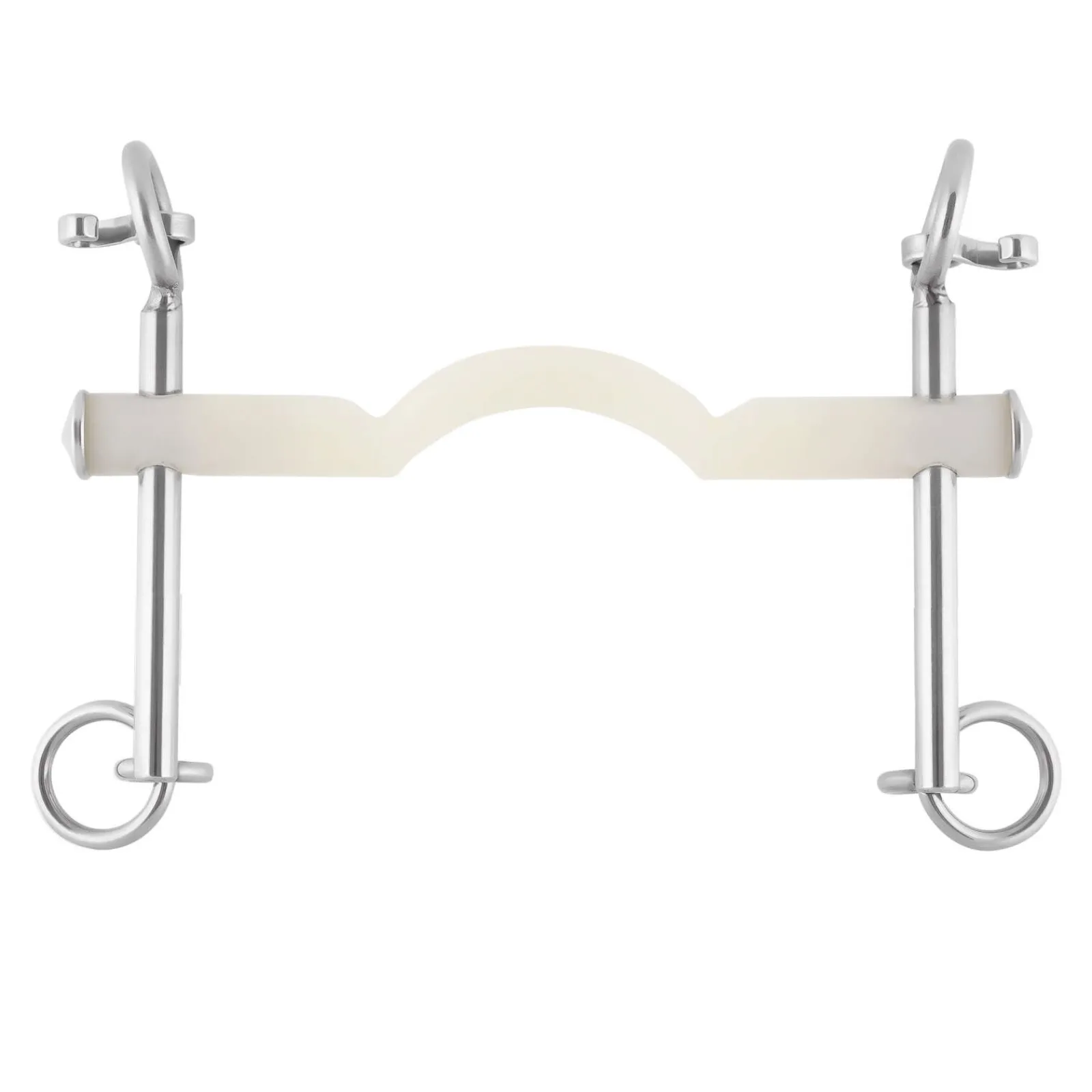 Clearance Nathe Weymouth 15mm w/ Port, Short Cheeks (lower cheek 5,5cm) Weymouth Bits