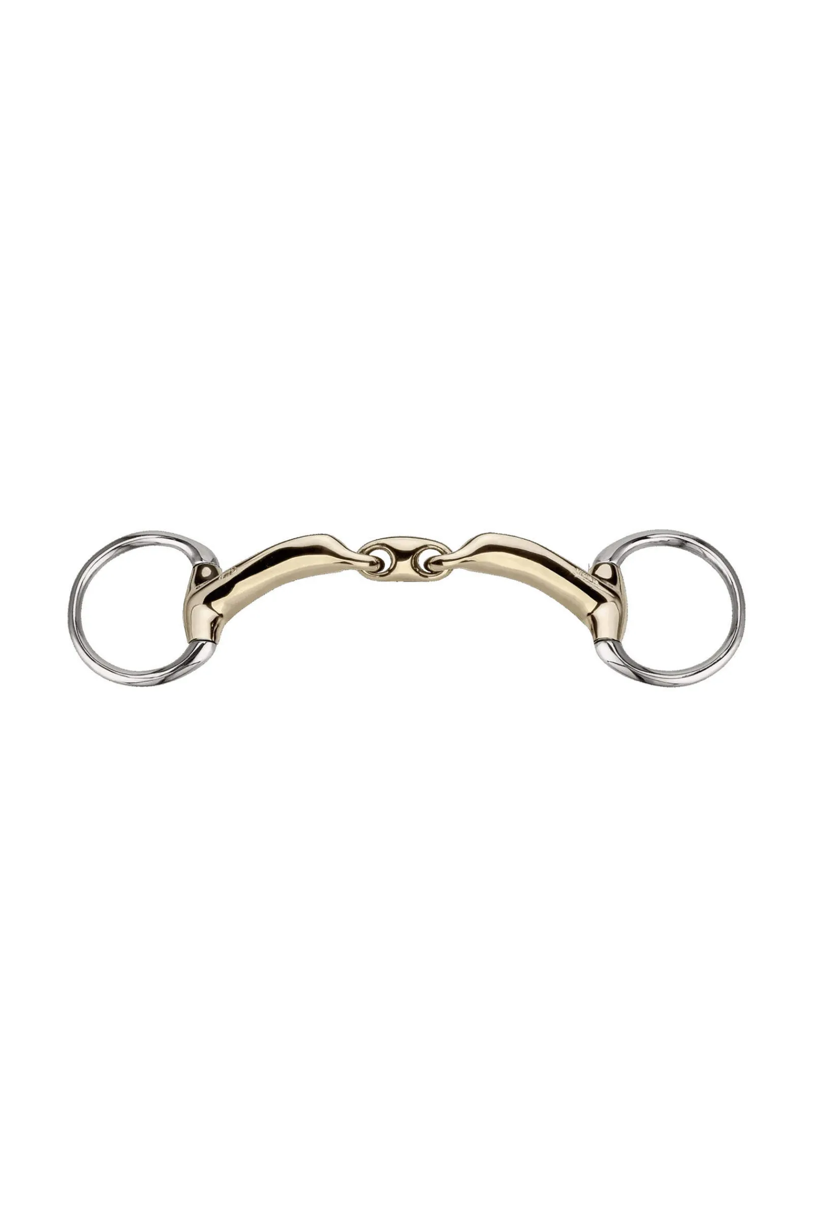 Discount Novocontact Eggbutt Bradoon 14mm Double Jointed Sensogan D-Shaped Rings Eggbutt Snaffles Bits