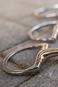 Online Novocontact Eggbutt Bit With D-Rings, double jointed, Sensogan, 16mm Eggbutt Snaffles Bits