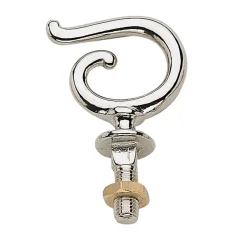 Outlet Pad hook with nut, German silver Harness Parts