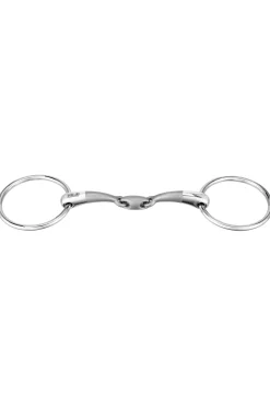 Outlet Satinox Double Jointed Loose Ring Snaffle, 14mm Loose Ring Snaffles