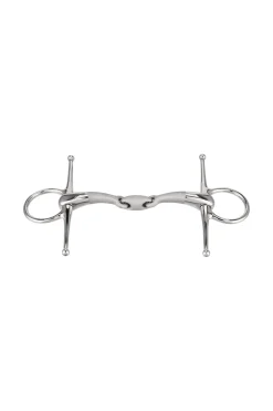 Discount Satinox Full Cheek Snaffle 14mm Stainless Steel Double Jointed Full Cheek Snaffles