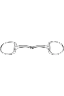 Hot Satinox Single Jointed Eggbut Bit, 14mm Eggbutt Snaffles Bits