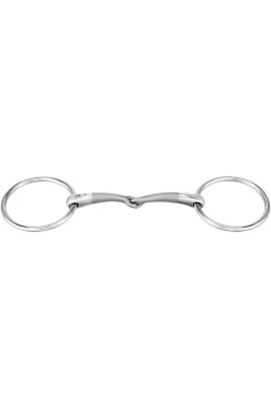 Discount Satinox Single Jointed Loose Ring Snaffle, 12mm Loose Ring Snaffles