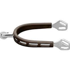 Fashion Spurs Ultra Fit Brown Grip, SS with Rowel #6 Spurs