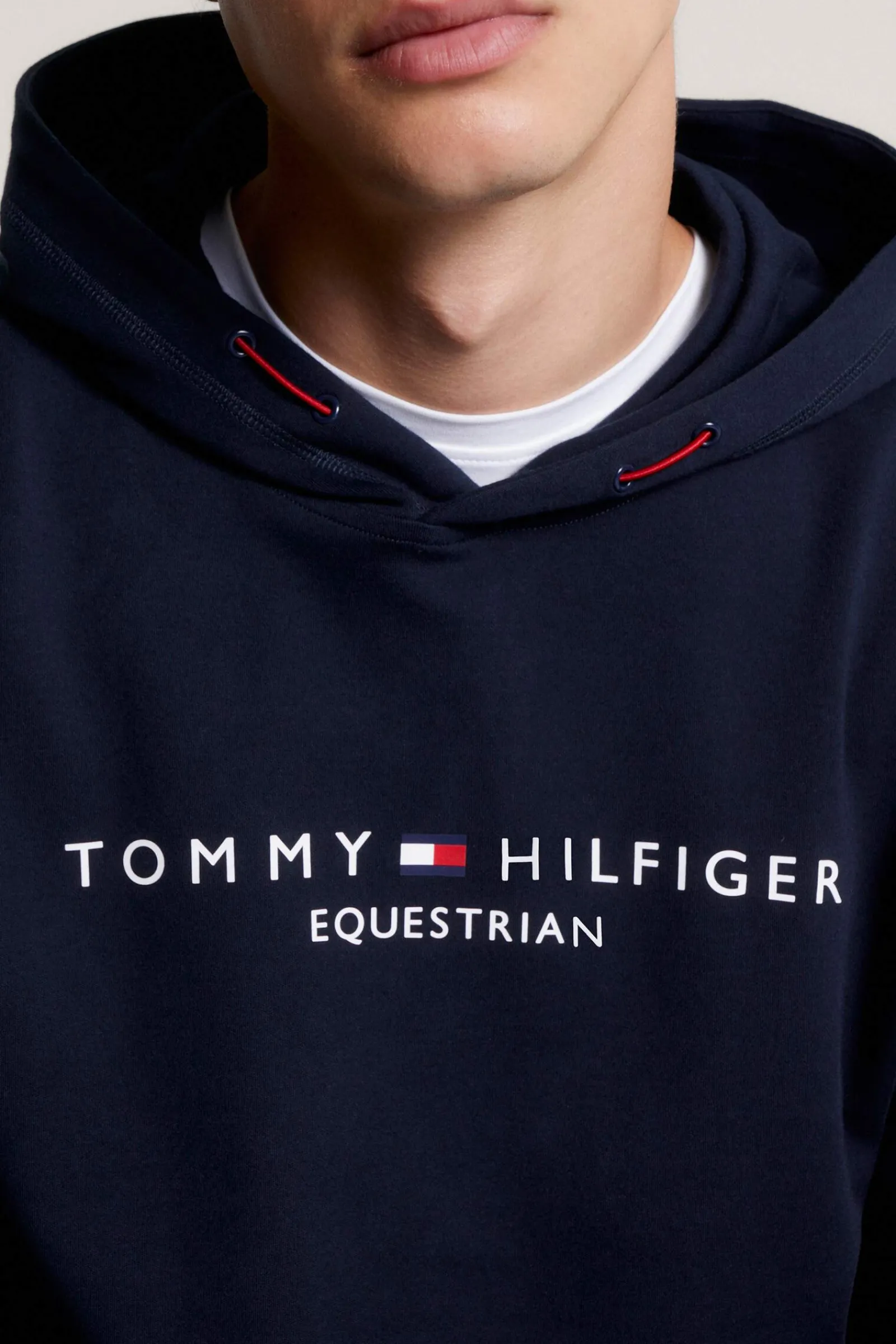 Outlet Tommy Hilfiger Equestrian Williamsburg Graphic Hoodie Mens Jumpers & Fleece