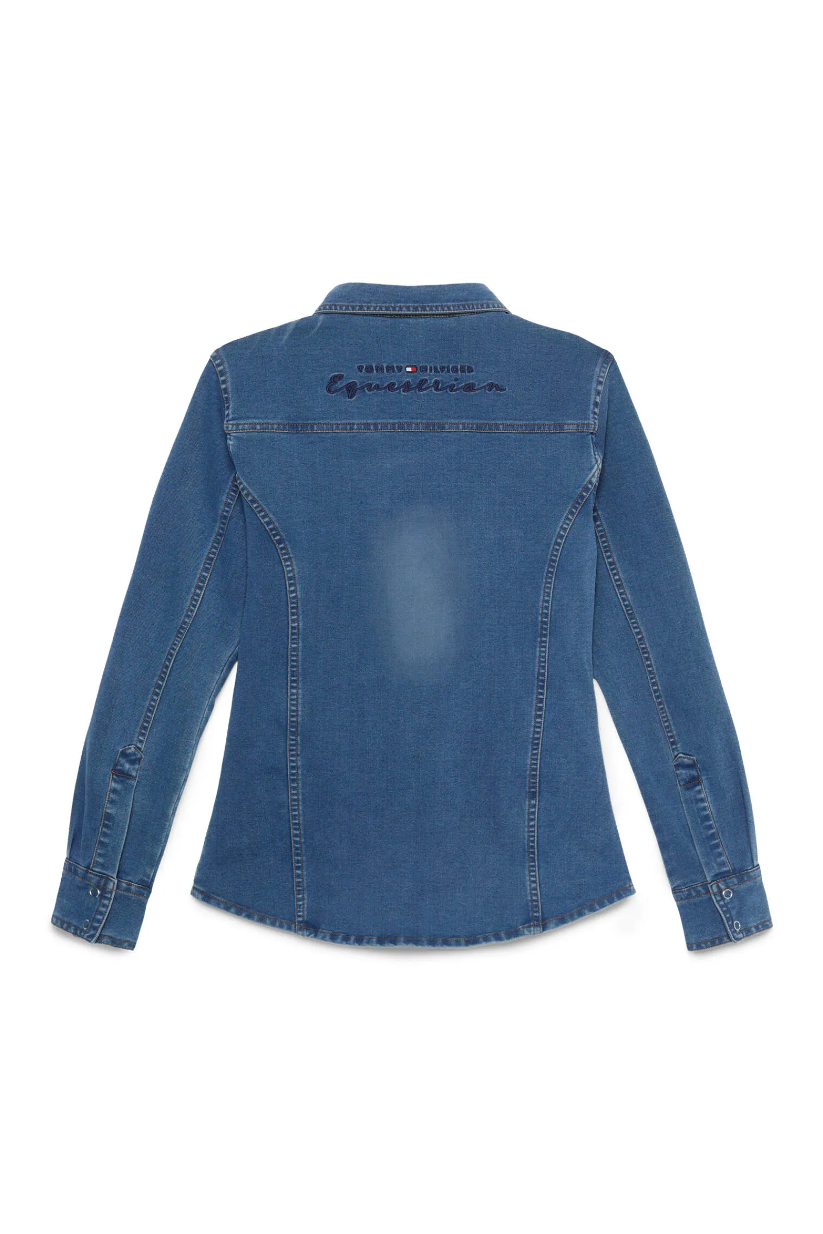 Outlet Tommy Hilfiger Equestrian Woodside Stretch Denim shirt Women Tops & T-shirts