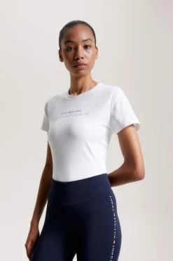 Best Tommy Hilfiger Equestrian Brooklyn Short Sleeve Graphic T-Shirt Women Tops & T-shirts