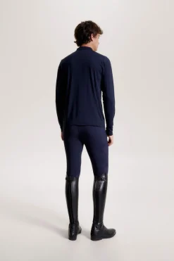 New Tommy Hilfiger Equestrian Wellington Long Sleeve 1/4 Zip Training Top Riding Shirts