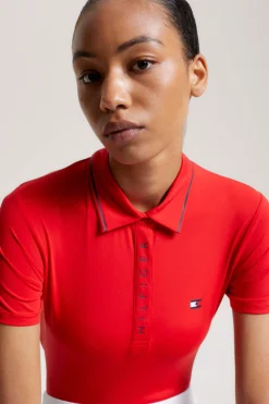 Online Tommy Hilfiger Equestrian Harlem Short Sleeve Logo Polo Shirt Women Tops & T-shirts