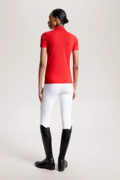 Online Tommy Hilfiger Equestrian Harlem Short Sleeve Logo Polo Shirt Women Tops & T-shirts