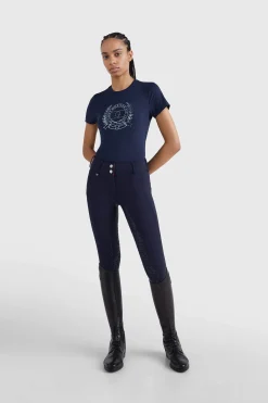 Online Tommy Hilfiger Equestrian Crest Rhinestone Performance Women Women Tops & T-shirts