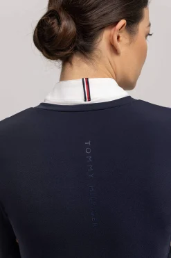 Hot Tommy Hilfiger Equestrian Montana Women´s 2-in-1 Show Shirt Women Show Clothing|Tops & T-shirts