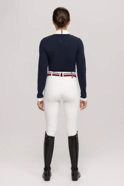 Hot Tommy Hilfiger Equestrian Montana Women´s 2-in-1 Show Shirt Women Show Clothing|Tops & T-shirts